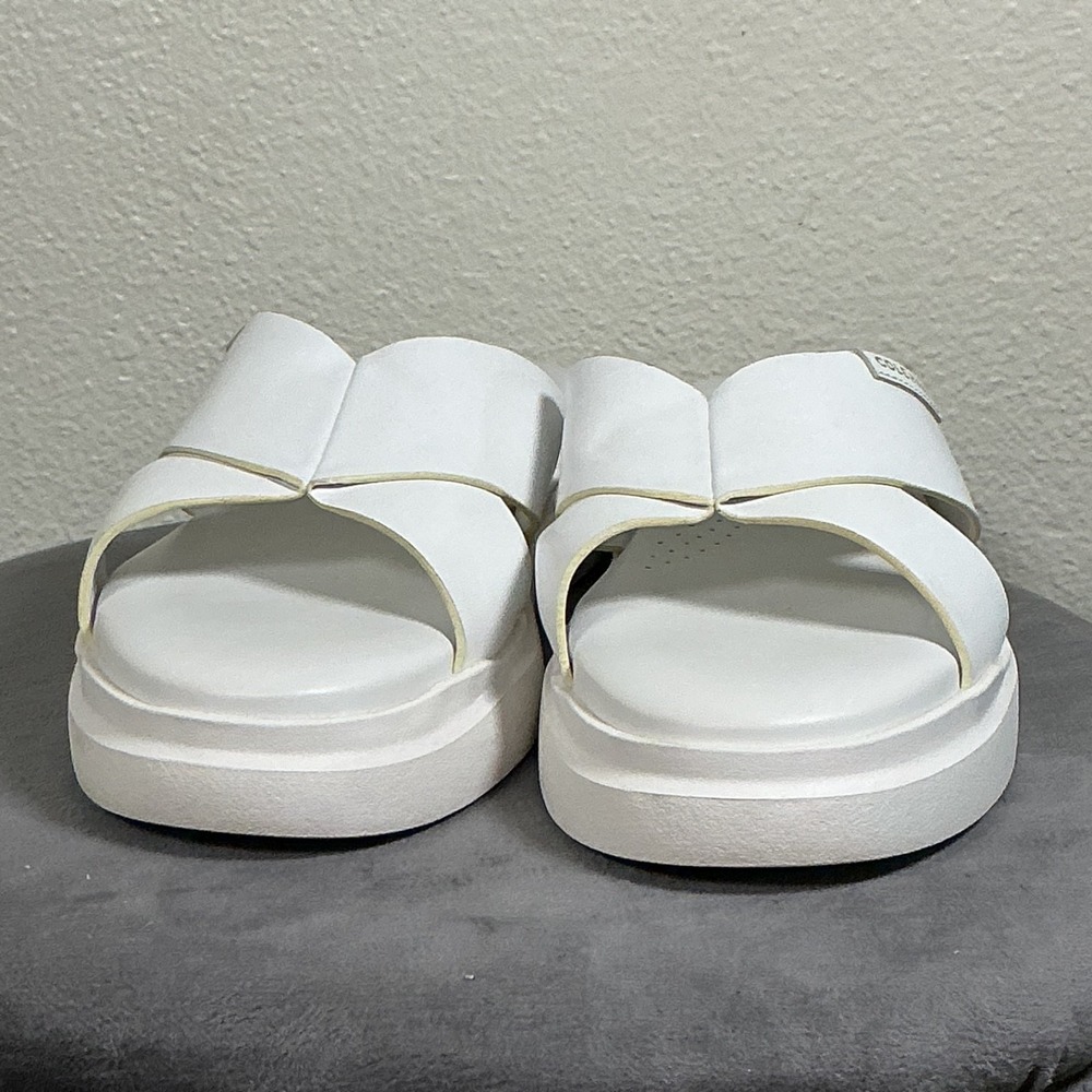 Cole Haan Grandpro Sandals Cris Cross Optic White Slides Women's Sz 5 B - Picture 8 of 8